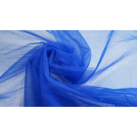 Peekdee 5 Meter Net Fabric Material With Royal Blue Color Apparel Fashion Stitching Cloth For Dress and Home Craft Décor