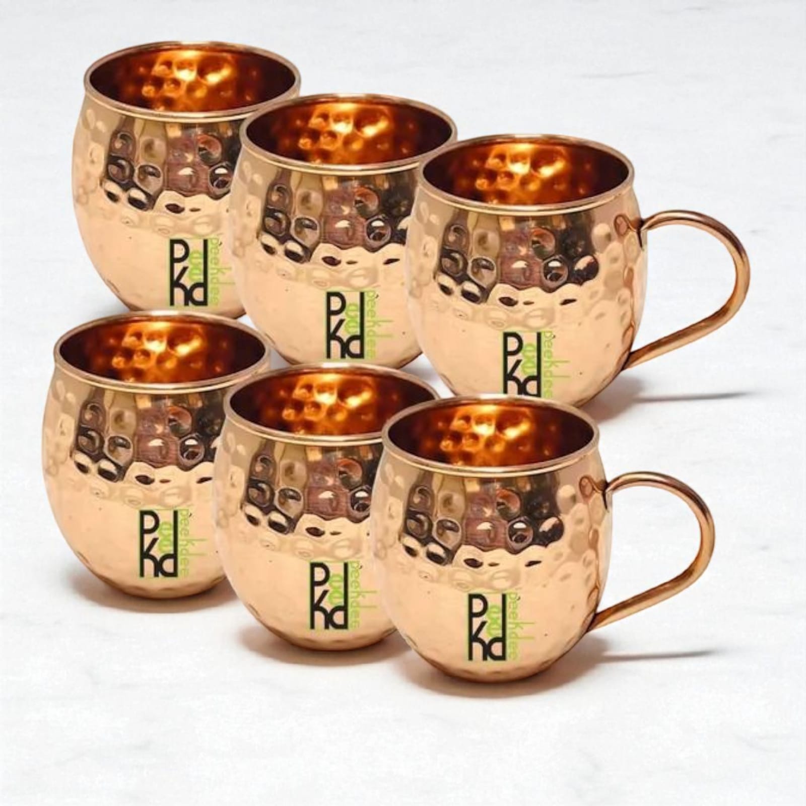HealthGoodsIn - Set Of 6 Hammered Pure Copper Tumblers For Ayurveda Health Benefits 350 Ml 11 8 Us Fl Oz Capacity B930d2a5 41ca 4771 A2e2 Aa34a843477b.83ac6fbdc4762895b1c1255262ce9079 - View #10