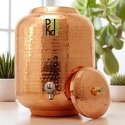 Peekdee Copper Water Dispenser Hammered Design 135 oz 4 Liter Pack of 1