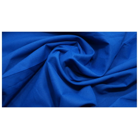 Peekdee Dupion Silk Readymade Solid Royal Blue Fabric For Fashion Design Stitching 5 Meter Material Multiple Use Includes Dress And Home Décor