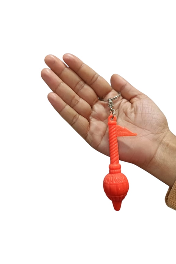 Plastic Hanuman JI Gada Keychain Religious Key rings for Gifting