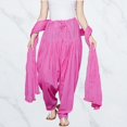 thumbnail image 1 of Peekdee Women Cotton Solid Patiala Salwar With Dupatta Set Pink Traditional And Ethnic Wear One Size, 1 of 4