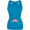 thumbnail image 1 of Peeking Baby Girl Pale Blue Juniors Soft Tank Top - 2X-Large, 1 of 1