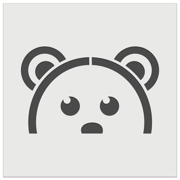 Peeking Bear DIY Cookie Wall Craft Stencil - 4.5 Inch