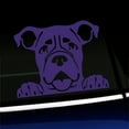 thumbnail image 1 of Peeking Boxer - Vinyl Car Decal - Choose Color - [PURPLE], 1 of 1