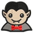 thumbnail image 1 of Peeking Dracula Halloween Applique Multi-Color Embroidered Iron-On Patch - 2.5 Inch Small, 1 of 5