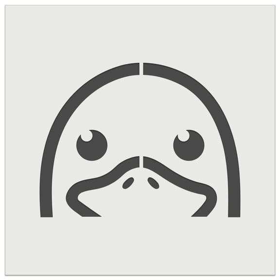 Peeking Duck Goose DIY Cookie Wall Craft Stencil - 7.0 Inch