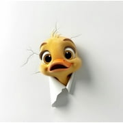 Peeking Duck for Car Bumper, Window, Car Panel, and Trunk Cute Funny Vinyl Waterproof Unique Car Sticker Decal