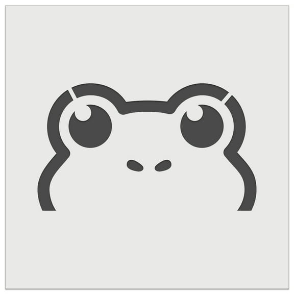Peeking Frog DIY Cookie Wall Craft Stencil - 4.5 Inch
