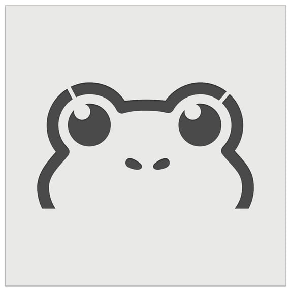 Peeking Frog DIY Cookie Wall Craft Stencil - 5.5 Inch