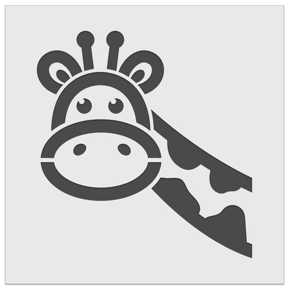Peeking Giraffe DIY Cookie Wall Craft Stencil - 7.0 Inch