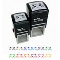 thumbnail image 1 of Peeking Hamster Gerbil Self-Inking Rubber Stamp Ink Stamper - Black Ink - Small 1 Inch, 1 of 7