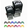 thumbnail image 1 of Peeking Hedgehog Self-Inking Rubber Stamp Ink Stamper - Black Ink - Small 1 Inch, 1 of 7