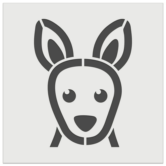 Peeking Kangaroo DIY Cookie Wall Craft Stencil - 11.5 Inch