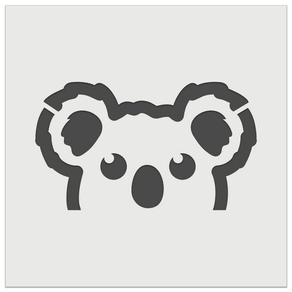 Peeking Koala DIY Cookie Wall Craft Stencil - 4.5 Inch
