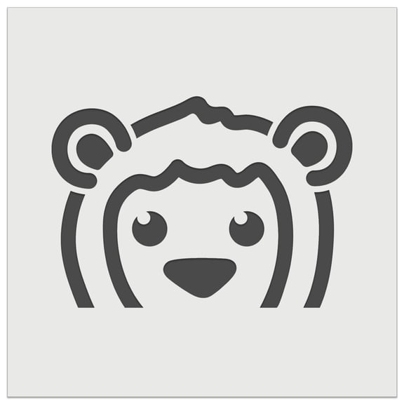 Peeking Lion DIY Cookie Wall Craft Stencil - 5.5 Inch