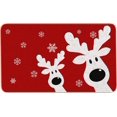 thumbnail image 1 of Peeking Reindeer Christmas Doormat Outdoor Entrance Red Christmas Rugs for Outdoor Welcome Mats for Front Door, Indoor Christmas Mat Non Slip Doormat Indoor or Outdoor for Home Decor, 30 X 17 Inch, 1 of 6
