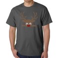 thumbnail image 1 of Peeking Reindeer - Men's Word Art T-Shirt, 1 of 3