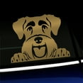 thumbnail image 1 of Peeking Schnauzer - Vinyl Decal - Choose Color - [GOLD], 1 of 1