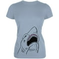 thumbnail image 1 of Peeking Shark Juniors Soft T Shirt Light Blue MD, 1 of 1