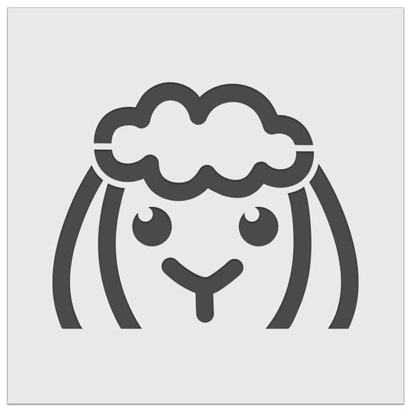 Peeking Sheep DIY Cookie Wall Craft Stencil - 3.5 Inch