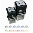 thumbnail image 1 of Peeking Sheep Self-Inking Rubber Stamp Ink Stamper - Black Ink - Small 1 Inch, 1 of 7