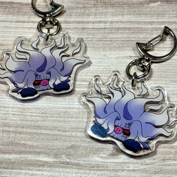 Peeking Shiny Angry Monkey Acrylic Keychain | Cute Videogame 2 Inch Charms (1 keychain)