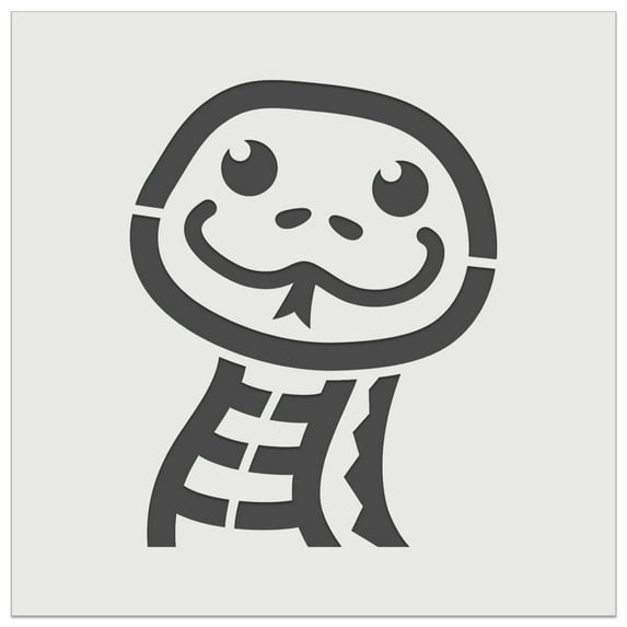 Peeking Snake DIY Cookie Wall Craft Stencil - 3.5 Inch