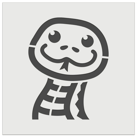 Peeking Snake DIY Cookie Wall Craft Stencil - 3.5 Inch