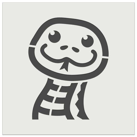 Peeking Snake DIY Cookie Wall Craft Stencil - 4.5 Inch