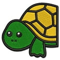 thumbnail image 1 of Peeking Turtle Applique Multi-Color Embroidered Hook & Loop Patch - 2.0 Inch Mini, 1 of 5