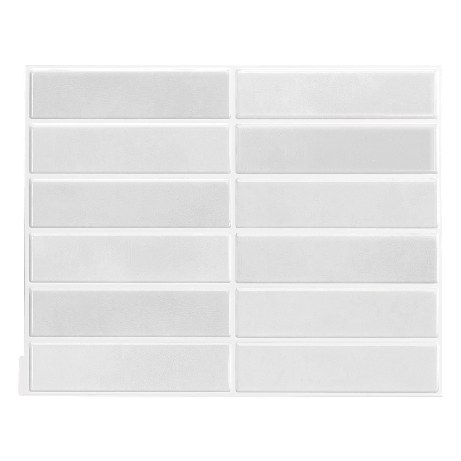 Peel And Stick Backsplash 10-sheets Of 11.42'' X 9'' Self-adhesive 3d Wall Tile For Kitchen  Bathroom