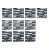 Peel And Stick Backsplash, Pvc Wall Tiles Stick on Backsplash for Kitchen(10 Sheets, Marble )Harlik