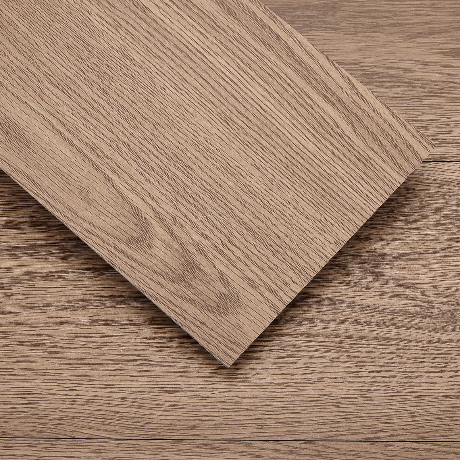 Peel And Stick Floor Tile  36packs 54 Sq. Ft Vinyl Flooring Plank 36"x 6" Waterproof Wood Grain For Bedroom Living Room Kitchen Rv(smoke Oak)