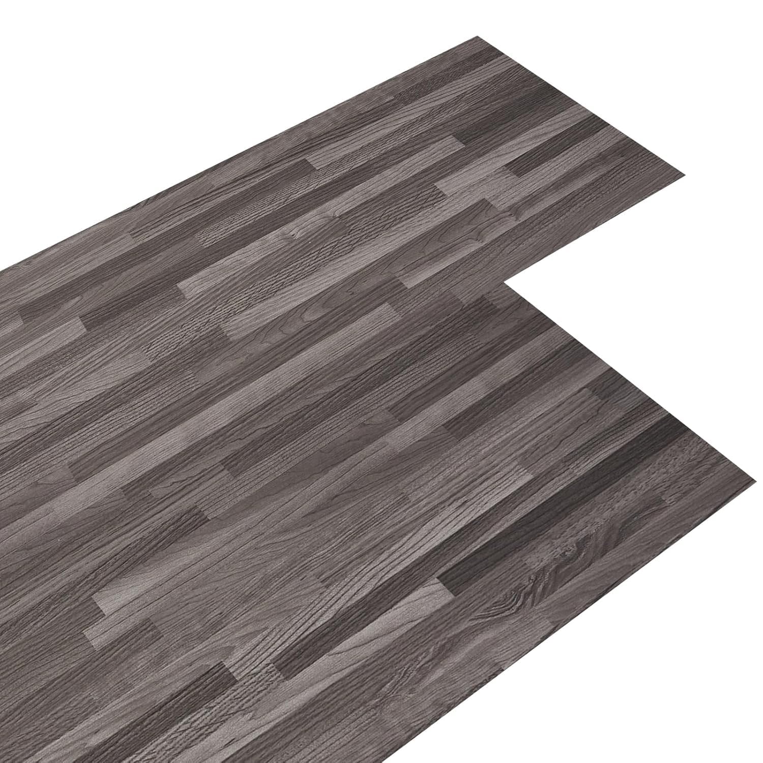 Peel And Stick Floor Tile Vinyl Flooring  Waterproof Plank 36-pack 54 Sq.ft Wood Grain Self Adhesive For Bedroom Living Room Kitchen Rv(granite Gray)