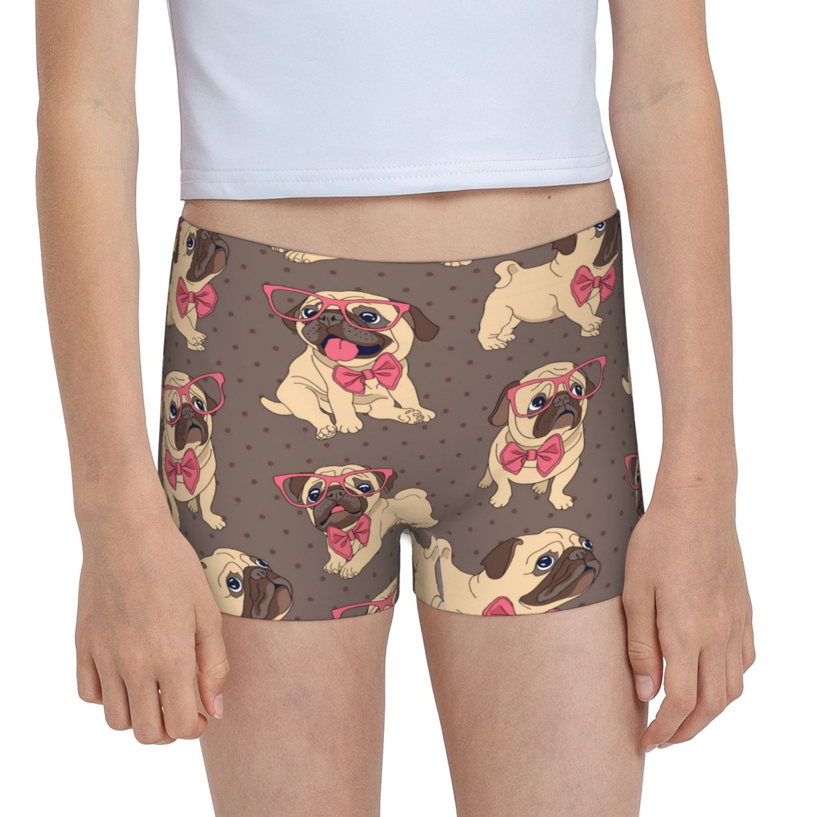 Easygdp Cut Pug Girls Hipster Cotton Underwear Little Girls' Underwear