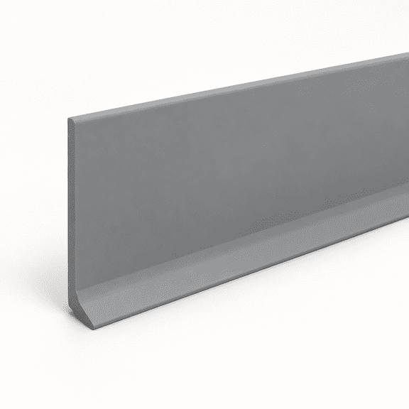 Peel And Stick Vinyl Baseboard Trim 4 In X 20 Ft Wall Base Grey