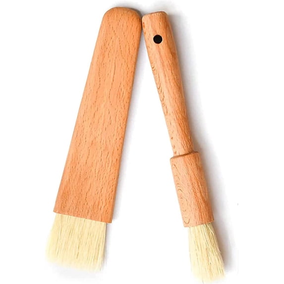 Peel Lounge Wooden Handle Bakery Brush Pastry-Spread Oil Butter Sauce Marinades with this Bakeware-Oil and Basting Brush for BBQ- Kitchen Gadget- Sauce Brush -Kitchen Gadget