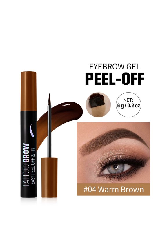 Peel Off Brow Gel,Eyebrows Dye for Women,Waterproof,Transfer-proof,Brow Stain Gel,For Fuller & Defined Looking Brows