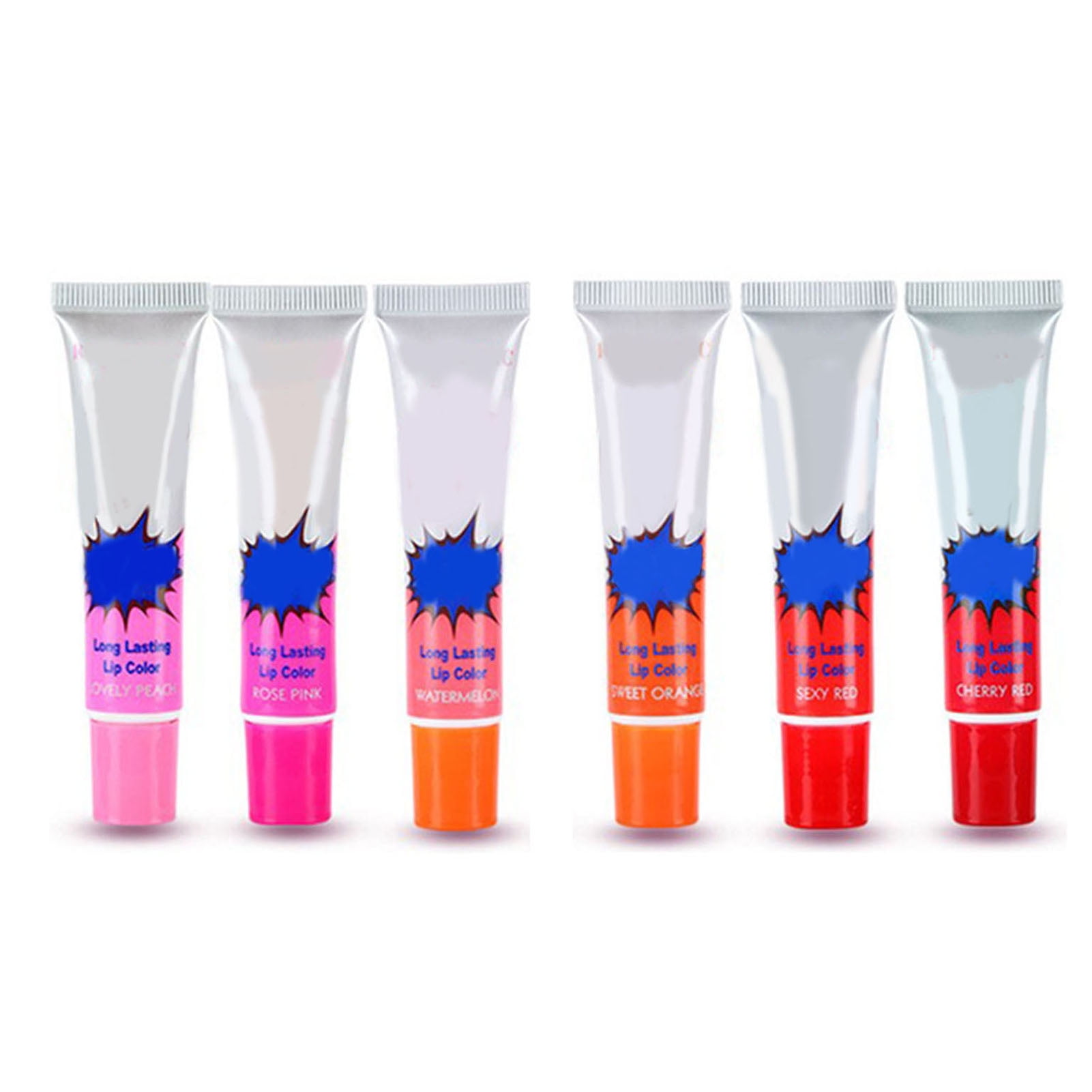 Peel Off Lip Tint Portable Safe Waterproof High Color Rendering Makeup