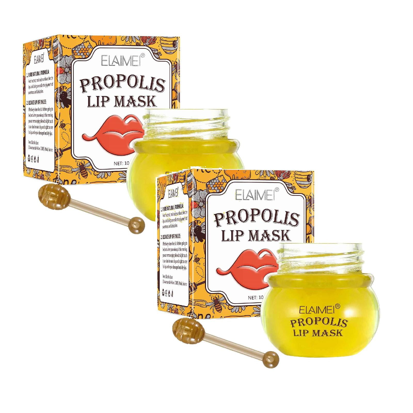 Peel and Reveal Lip Stain,Bee Balm Lip Honey Pot,Propolis Moisturizing