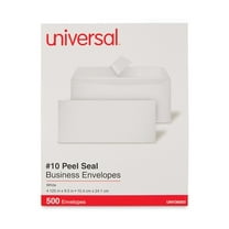 Universal UNV36003 Peel Seal 4.13 in. x 9.5 in. #10 Square Flap Business Envelopes - White (500/Box)