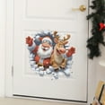 thumbnail image 1 of Peel and Stick 3D Christmas Wall Decals Removable Cute Wall Stickers Winter Xmas Decor for Refrigerator Bedroom Living Room Home Safe Easy Apply No Residue, 1 of 5