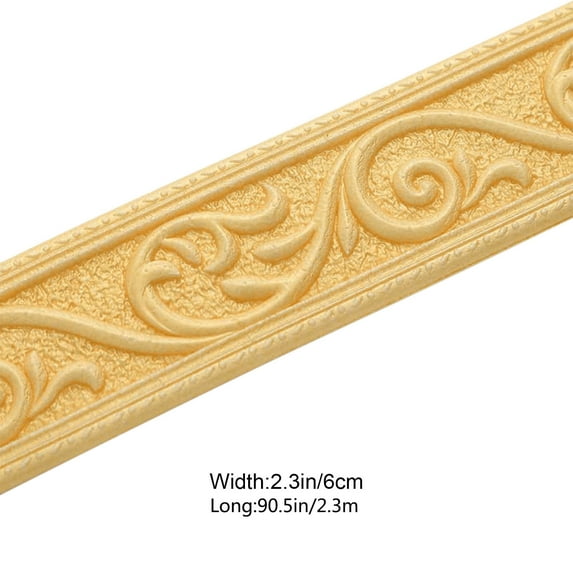 Peel and Stick 3D Flexible Wall Trim White Self Adhesive Wallpaper Border Sticky Decorative Edging Baseboard Lines for Mirror Border Wall Hotel DIY Decor