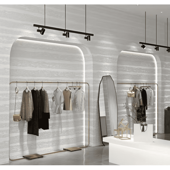 Peel and Stick 3D Wall Panels, 23.62"x110" PVC Faux Stone Texture Wallpaper, Self Adhesive Waterproof Wall Covering for Living Room, Bedroom, Stairway, Studio, Coffee Shop, Clay Texture White