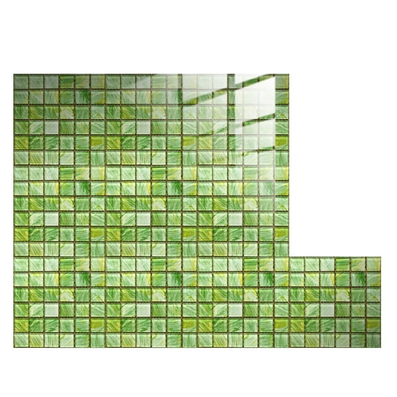 Peel and Stick Backsplash 10-Sheet Mosaic Backsplash for Kitchen Wall Waterproof Peel and Stick Backsplash Tile Peel and Stick for Bathroom Kitchen Cabinet Shower 4"x4"