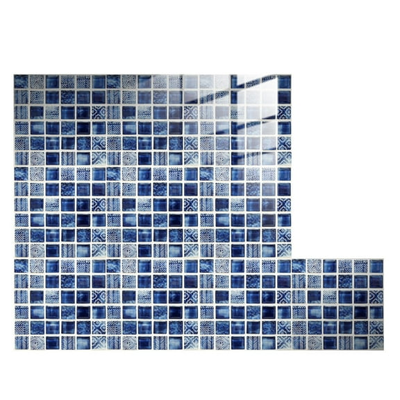 Peel and Stick Backsplash 10-Sheet Mosaic Backsplash for Kitchen Wall Waterproof Peel and Stick Backsplash Tile Peel and Stick for Bathroom Kitchen Cabinet Shower 4"x4"