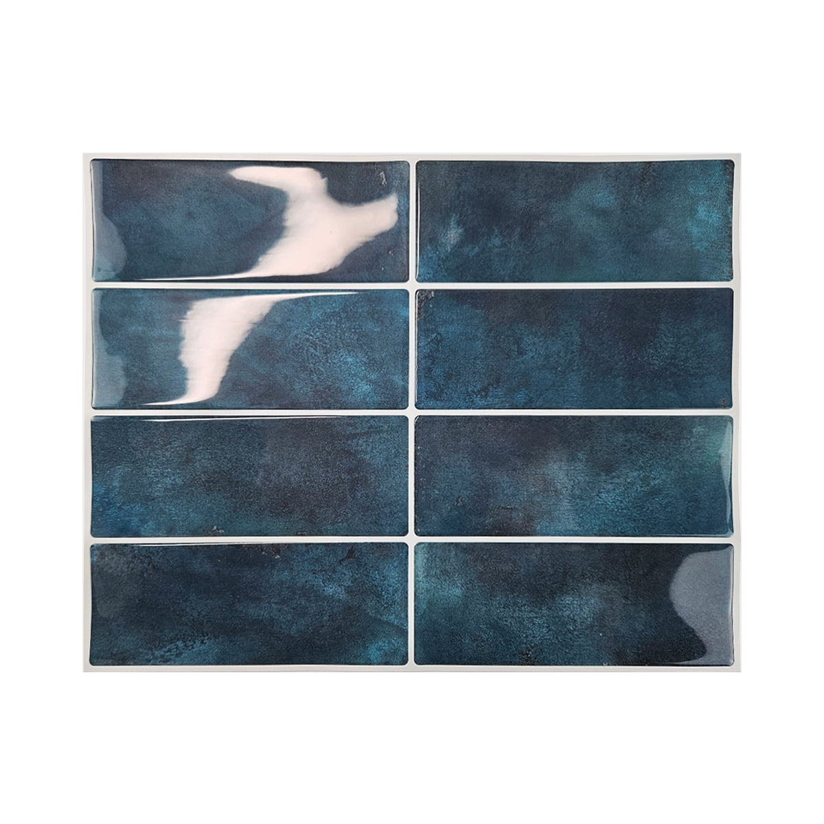 Peel and Stick Backsplash 3D Wall Tiles,Self-Adhesive,Oil Proof,Waterproof, Removable Wall Panels for Kitchen & Bathroom,Modern Design, Easy Install (10.7ft，12x9 inch,14 Pack)