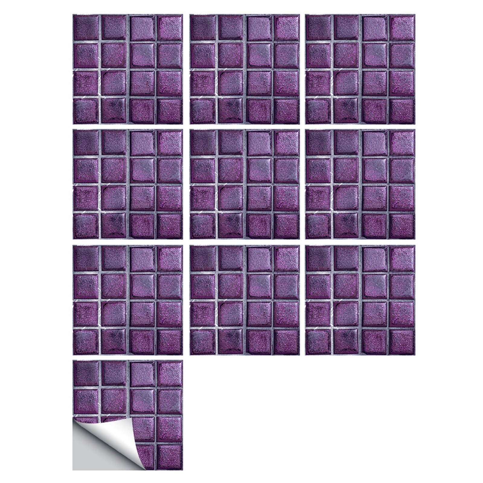 Purple Peel And Stick Backsplash