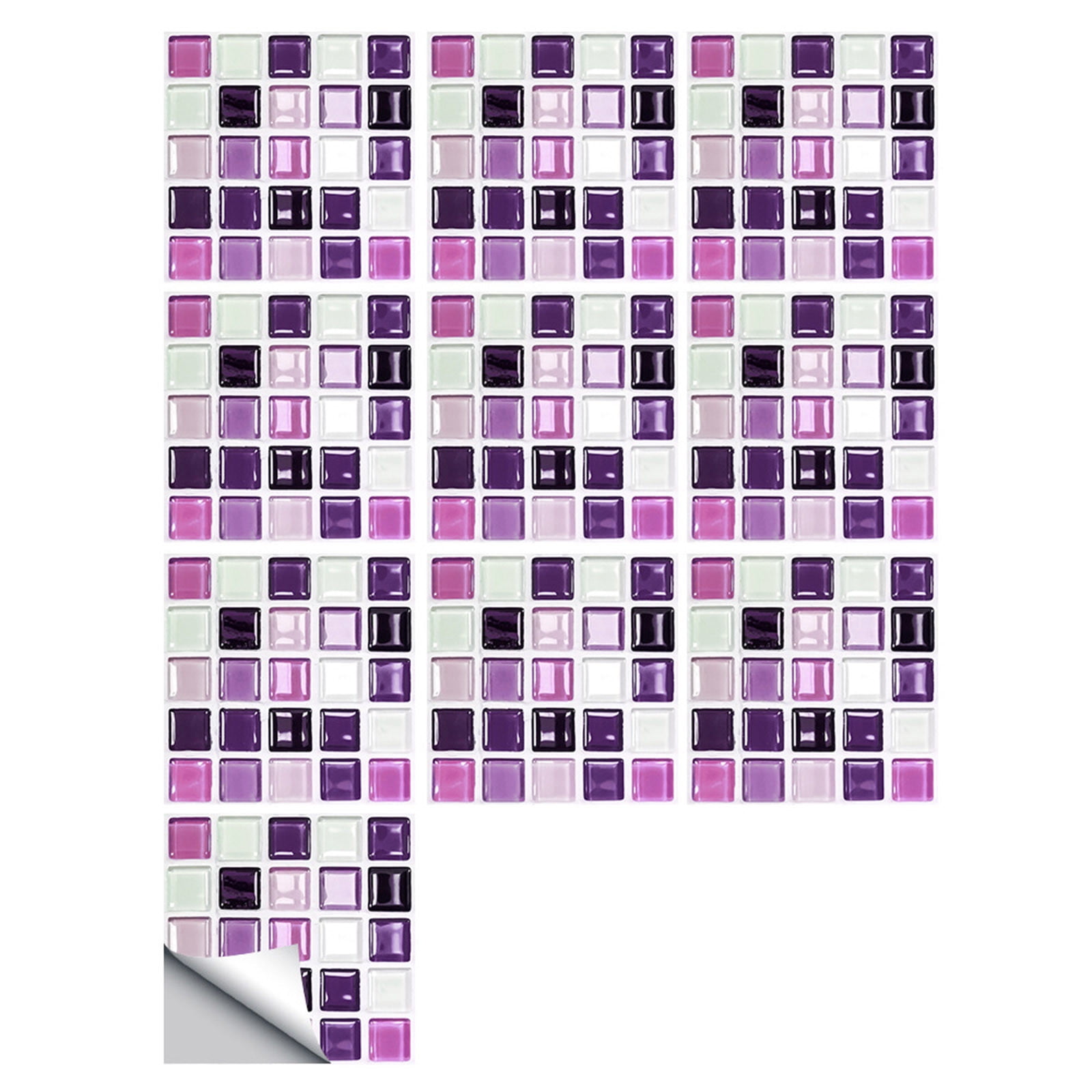 Peel And Stick Backsplash Purplenull